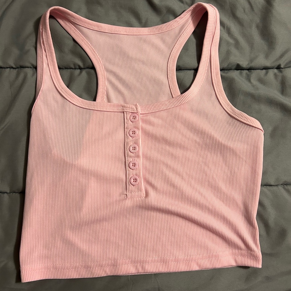 Size Small - Light Pink Crop Top
